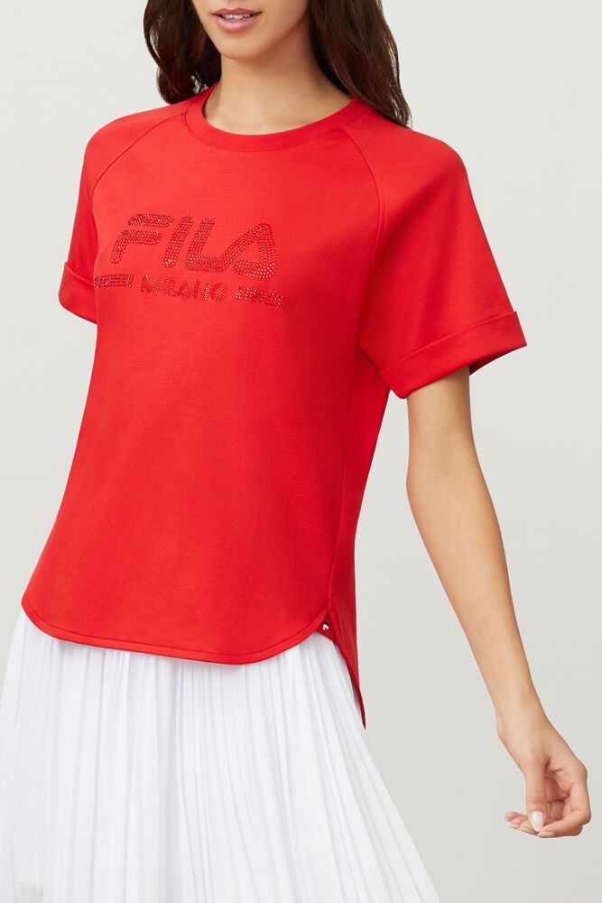 Tricou Fila Dama Rosii Milano Cotton IZDR-96371